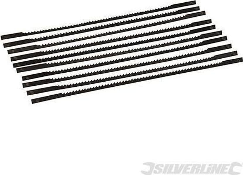 Lame per sega a svolgere in acciaio 130mm Silverline 10 p.zi Silverline