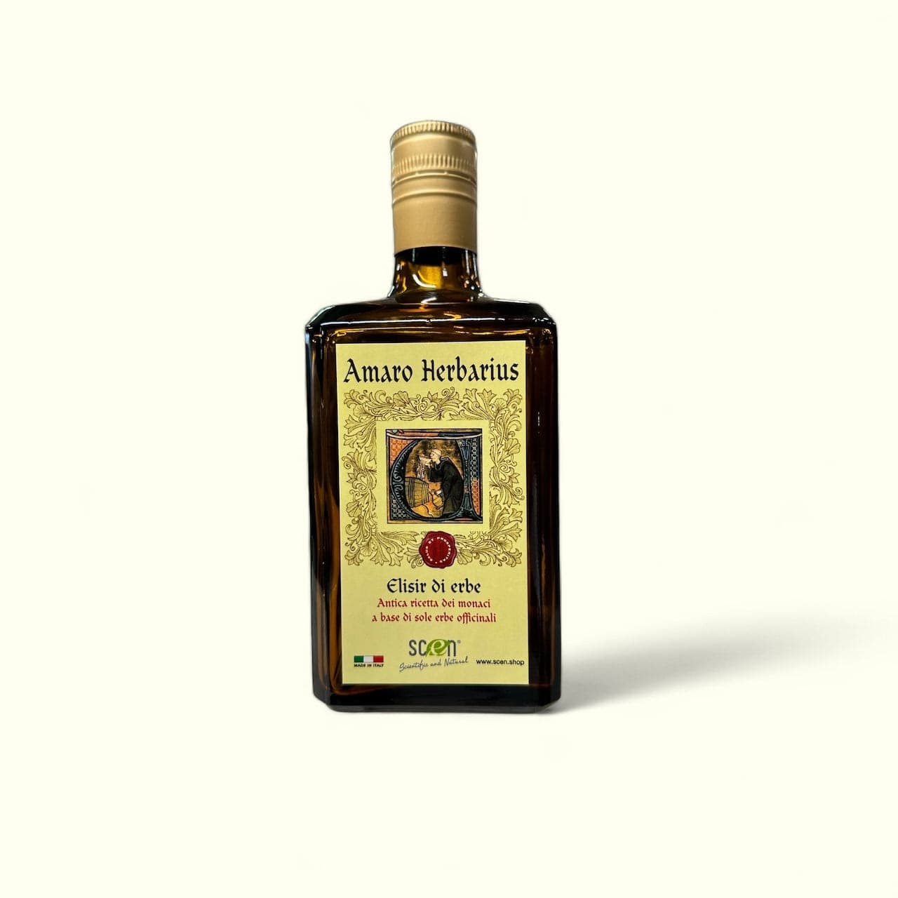Amaro Herbarius - Elisir di Erbe - antica ricetta dei monaci a base di sole erbe officinali - 700 ml in Amari Scen Scientific and Natural - Poggibonsi, commercioVirtuoso.it