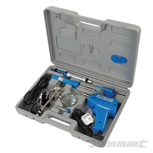 Kit di saldatura elettrica precisione Silverline 100 W/30 W 9pz