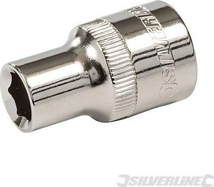 Inserto imperiale esagonale per chiave a bussola 1/2" acciaio cromo vanadio