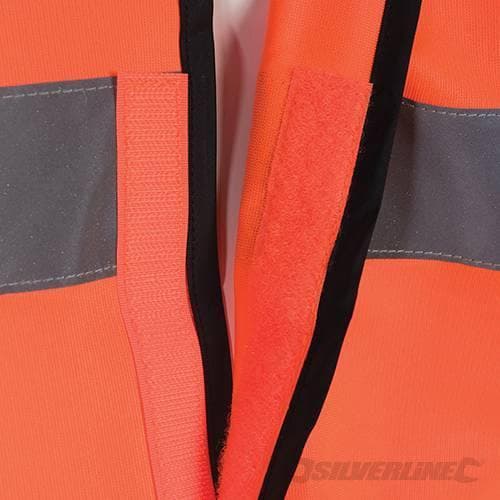 Gilet ad alta visibilità - Classe 2 in Polistirene Silverline Chiusura a Strappo - 5