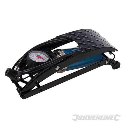 Gonfiatore pompa a pedale cilindro unico Silverline 280 cm3