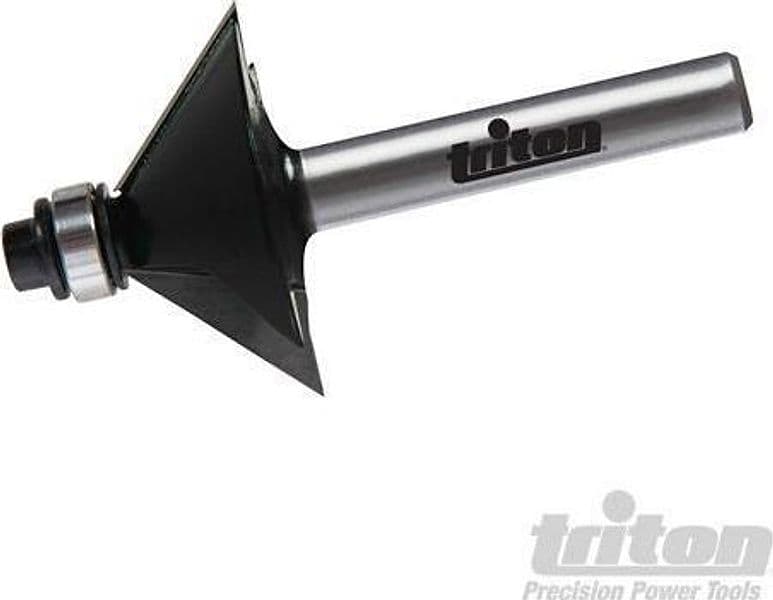 Fresa per smussare 1/4" per legno e pannelli truciolari in carburo di tungsteno Triton Triton