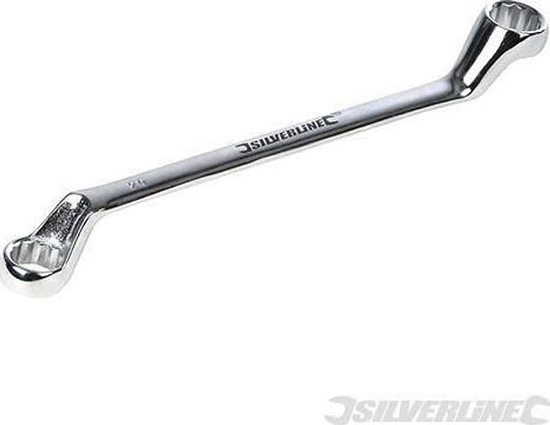 Chiavi poligonali con inclinazione 75° a gomito Silverline meccanica
