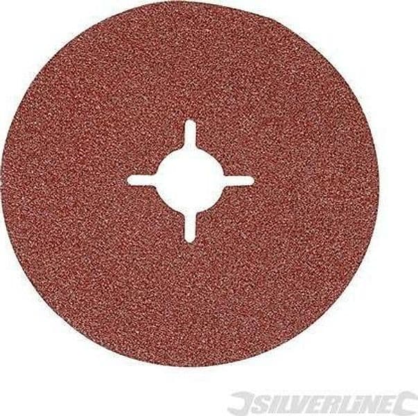 Dischi in ossido di alluminio adatti per l'uso su acciaio ghisa leghe e legno silverline Silverline