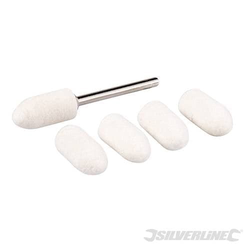 Feltrini di lucidatura per utensile multiuso Silverline 6pezzi