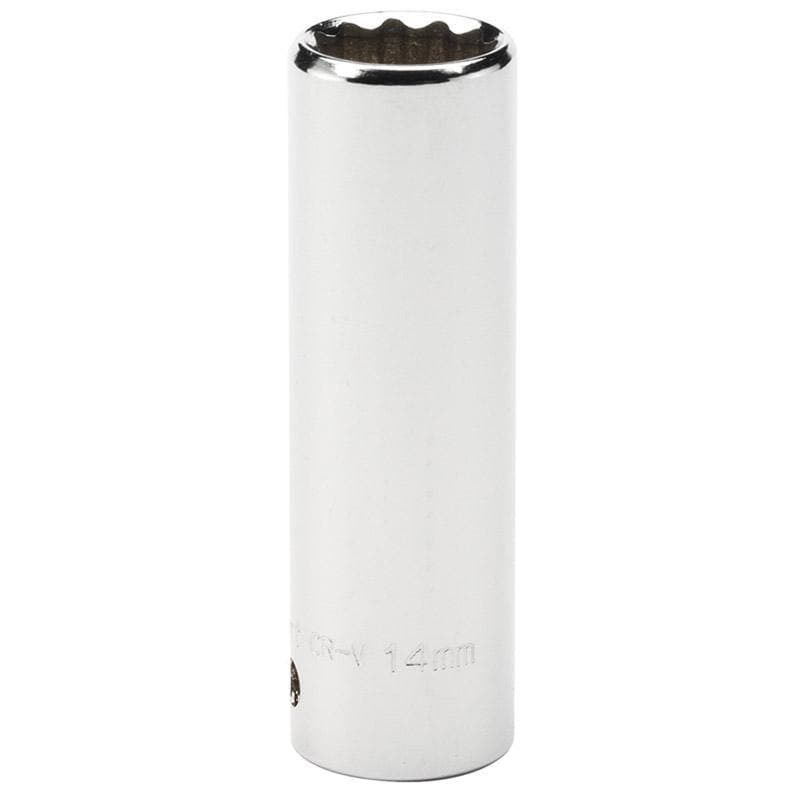 Chiave a bussola lunga 65mm innesto 3/8 12 punte 9 misure acciaio Draper Draper tools
