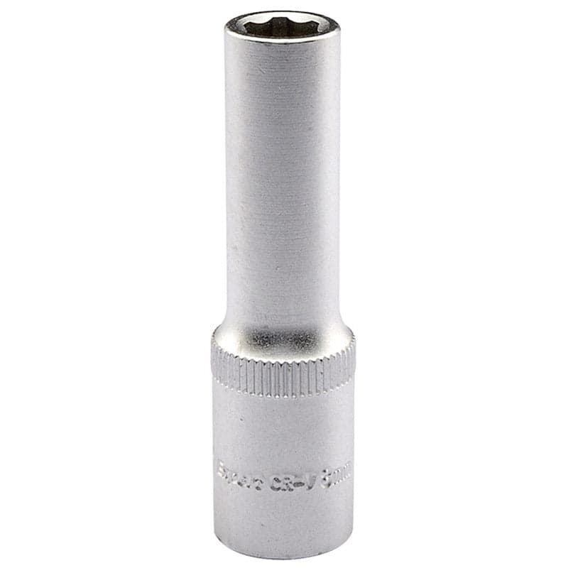Chiave a bussola lunga innesto 3/8 6 punte 9 misure acciaio satinato Draper Draper tools