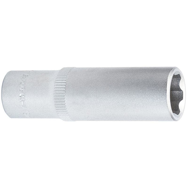 Chiave a bussola lunga innesto 3/8 6 punte 9 misure acciaio satinato Draper Draper tools