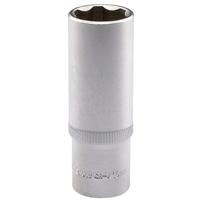 Chiave a bussola lunga innesto 3/8 6 punte 9 misure acciaio satinato Draper Draper tools