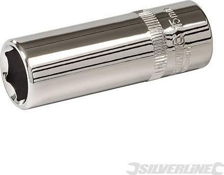 Chiave Esagonale Metrica 3/8" Inserto a Bussola a 6 Punte in Acciaio Silverline Silverline