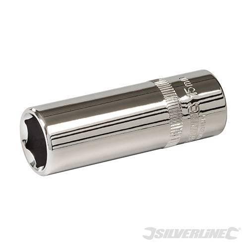 Chiave Esagonale Metrica 3/8" Inserto a Bussola a 6 Punte in Acciaio Silverline Silverline