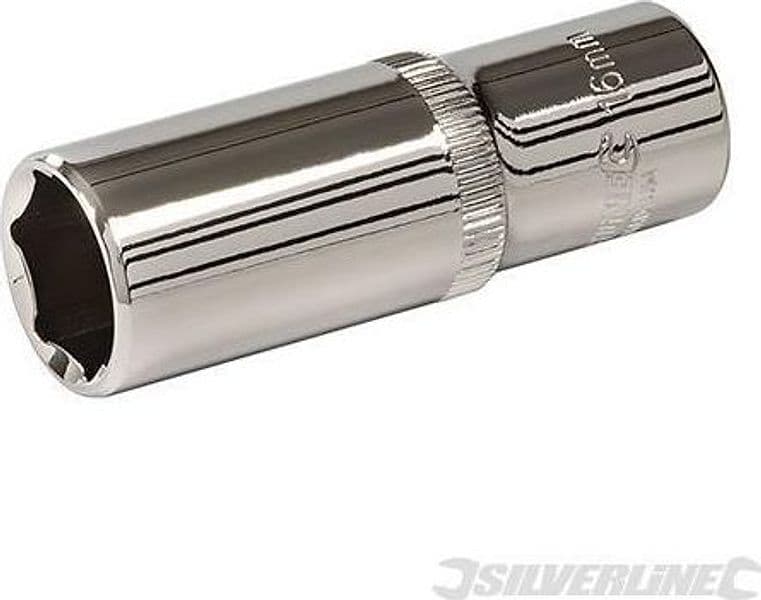Chiave Esagonale Metrica 3/8" Inserto a Bussola a 6 Punte in Acciaio Silverline Silverline