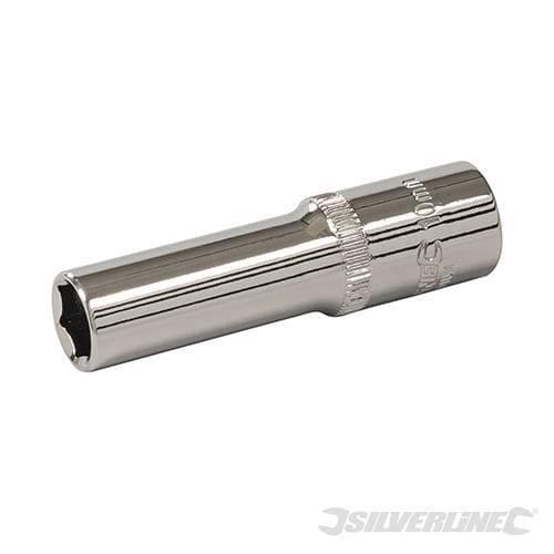 Chiave Esagonale Metrica 3/8" Inserto a Bussola a 6 Punte in Acciaio Silverline Silverline