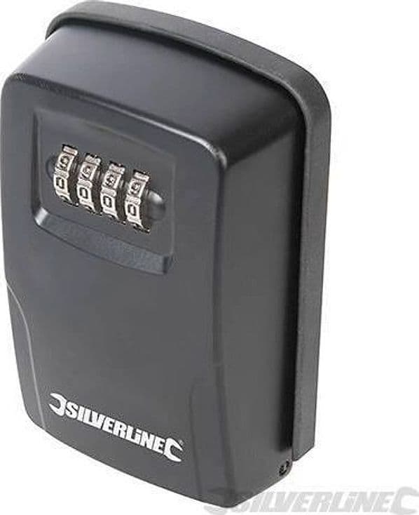 Cassaforte metallica di sicurezza con chiave installata a parete Silverline