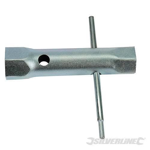 Chiave a tubo Silverline doppio attacco in acciaio per montaggio lavandini 27/32 mm Prezzo