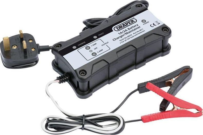 Caricabatteria Draper 12V per la Manutenzione e Carica delle Batterie di Auto Draper tools