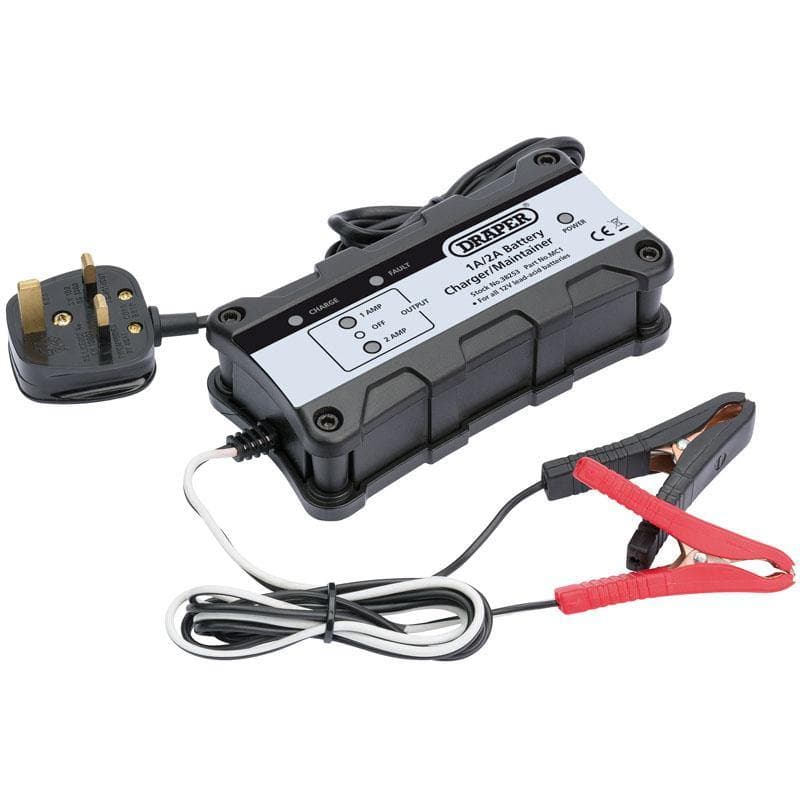 Caricabatteria Draper 12V per la Manutenzione e Carica delle Batterie di Auto Draper tools