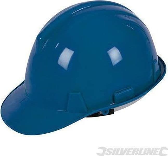 Cappello elmetto sicurezza lavoro regolabile per cantieri vari colori Silverline Silverline
