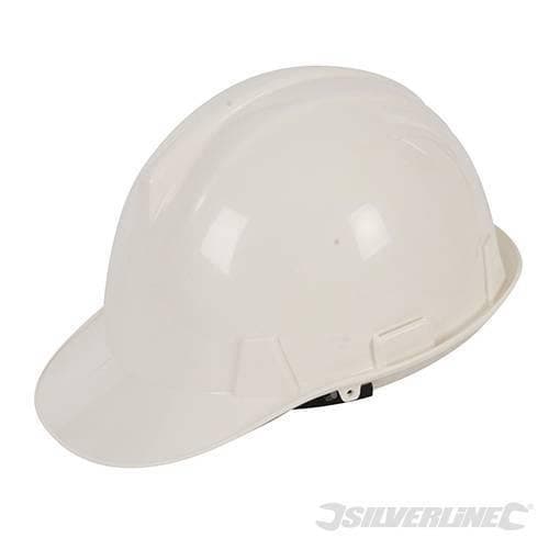 Cappello elmetto sicurezza lavoro regolabile per cantieri vari colori Silverline Silverline