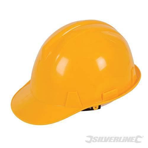 Cappello elmetto sicurezza lavoro regolabile per cantieri vari colori Silverline Silverline