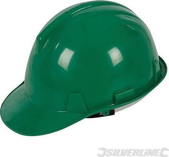 Cappello elmetto sicurezza lavoro regolabile per cantieri vari colori Silverline Silverline