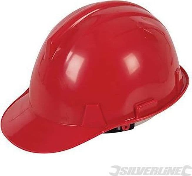 Cappello elmetto sicurezza lavoro regolabile per cantieri vari colori Silverline Silverline