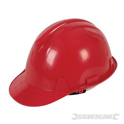 Cappello elmetto sicurezza lavoro regolabile per cantieri vari colori Silverline Silverline