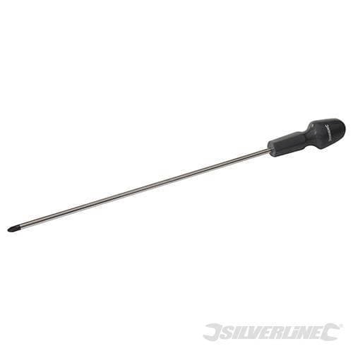 Cacciavite lungo stella Silverline 2 x 300 mm punta in acciaio cromo