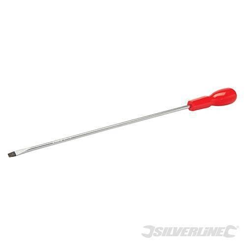Cacciavite lungo piatto Silverline 6 x 300 mm punta in acciaio cromo
