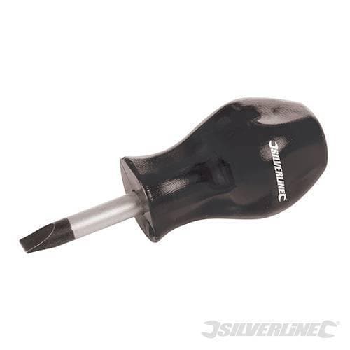 Cacciavite fisso Silverline 25 mm punta magnetica piatta in acciaio cromo