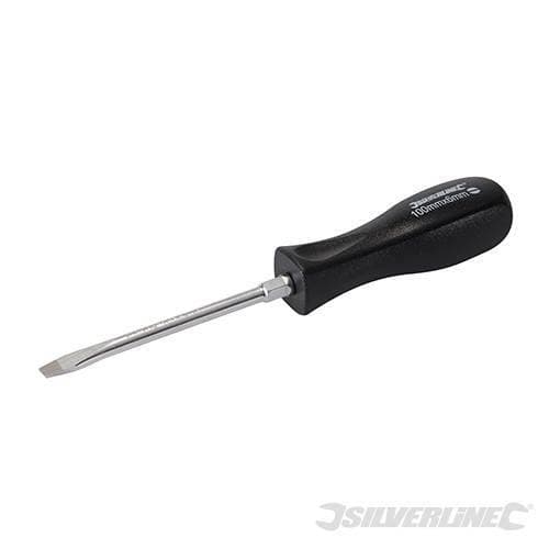 Cacciavite fisso Silverline 6 x 100 mm punta piatta in acciaio cromo