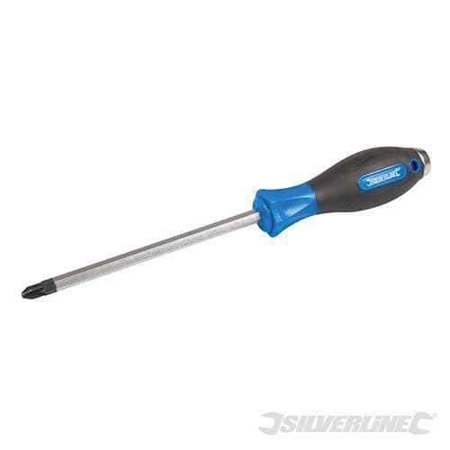 Cacciavite croce Silverline lungo 150 mm punta stella in acciaio cromo