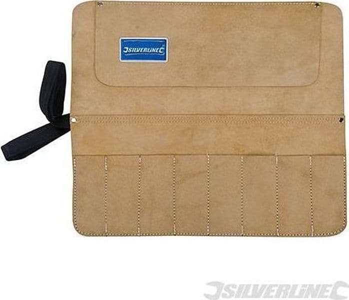 Borsa rotolo porta utensili scalpelli accessori 8 tasche Silverline