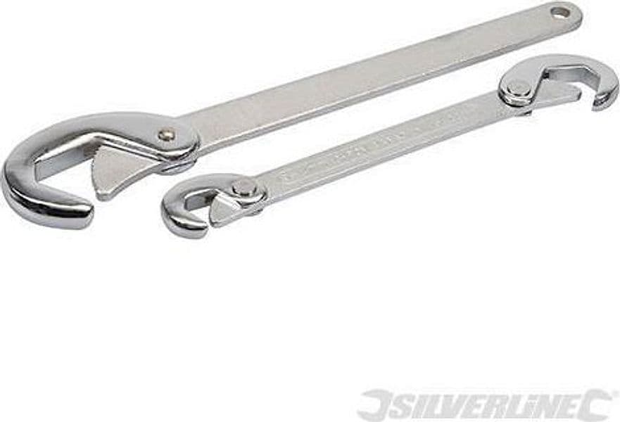 2 Chiavi stringitubo inglese a tubo in acciaio Prezzo Silverline