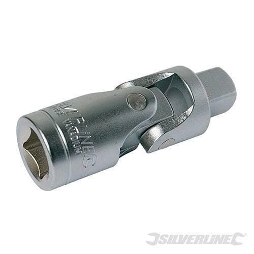 Adattatori snodati per chiavi a bussola cricchetto 1/4" in acciaio Silverline Silverline
