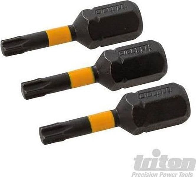 3 pz Punte inserti S2 ad impatto a taglio per cacciavite avvitatori in acciaio Triton