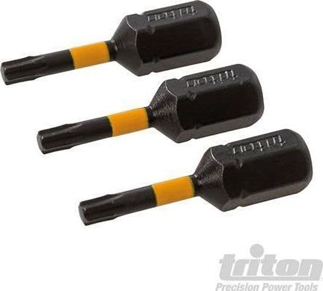 3 pz Punte inserti S2 ad impatto a taglio per cacciavite avvitatori in acciaio Triton