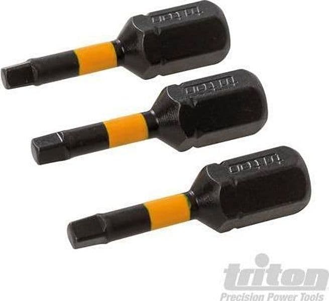 3 pz Punte inserti S2 ad impatto a taglio per cacciavite avvitatori in acciaio Triton