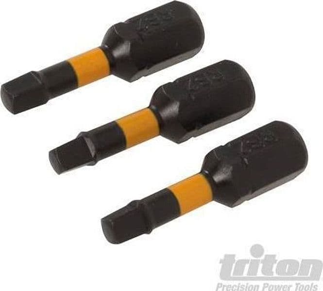 3 pz Punte inserti S2 ad impatto a taglio per cacciavite avvitatori in acciaio Triton