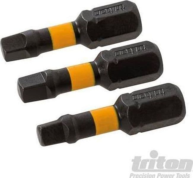 3 pz Punte inserti S2 ad impatto a taglio per cacciavite avvitatori in acciaio Triton