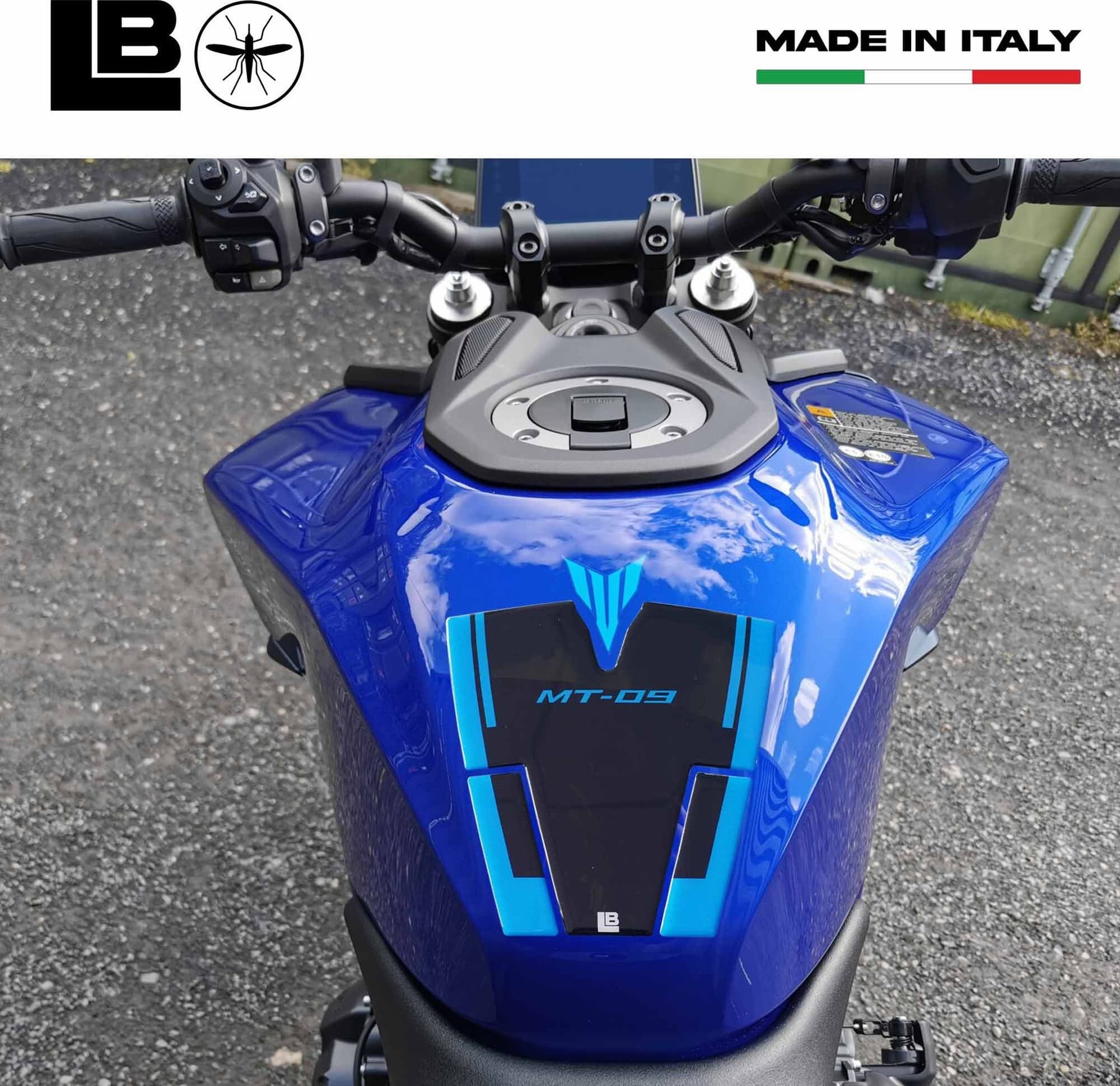 Paraserbatoio Adesivo 3D Protezione moto compatibile con Yamaha MT 09 2024-25 - 9
