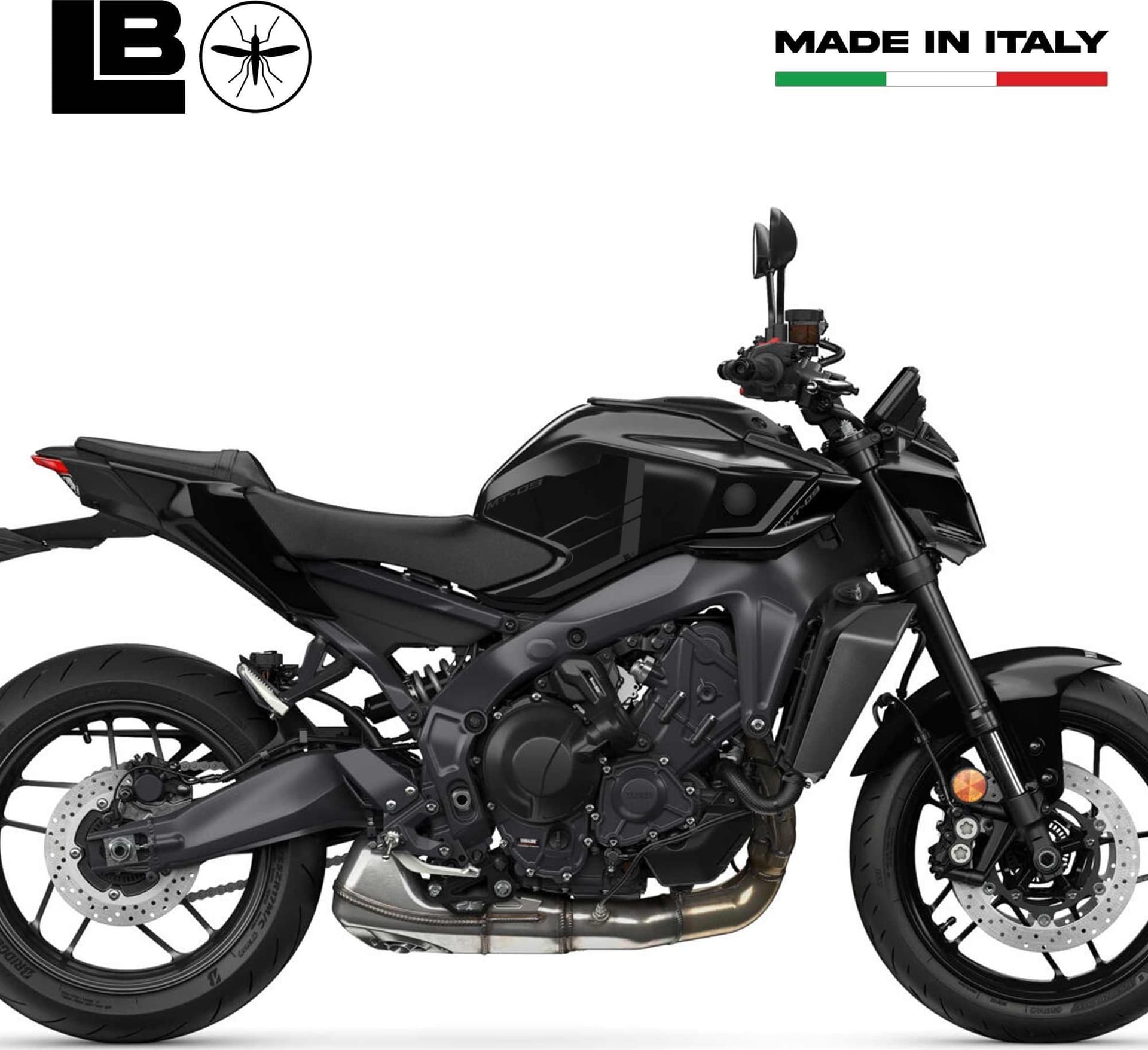 Adesivi 3D Protezioni Laterali moto compatibili con Yamaha MT-09 2024-2025 - 22