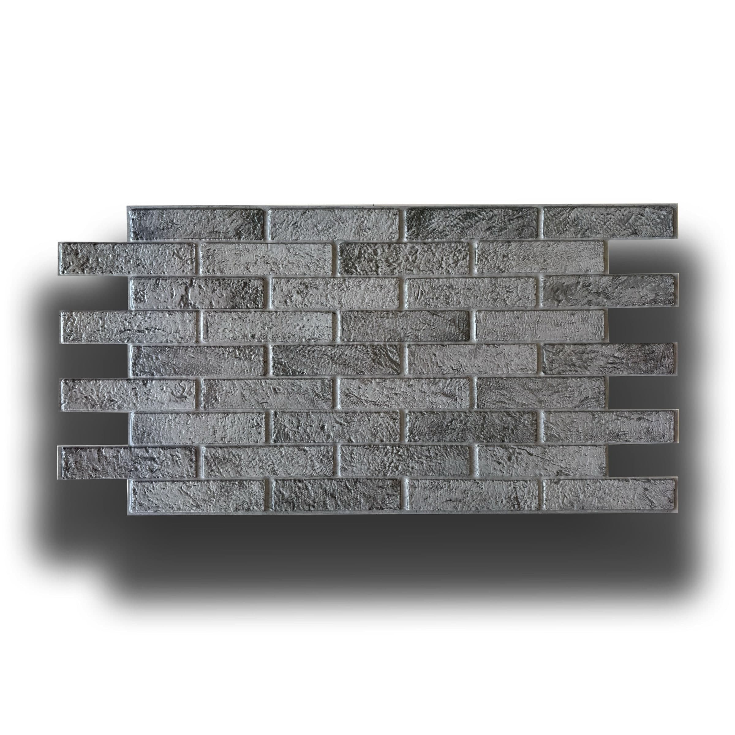 pacchi da 10 o 20 Pannelli 3D Rivestimento a parete in PVC effetto MATTONI GRIGI USURATI 96x48cm Realistici, isolanti in Decorazioni a parete Eternal Parquet - Ariano Irpino, commercioVirtuoso.it