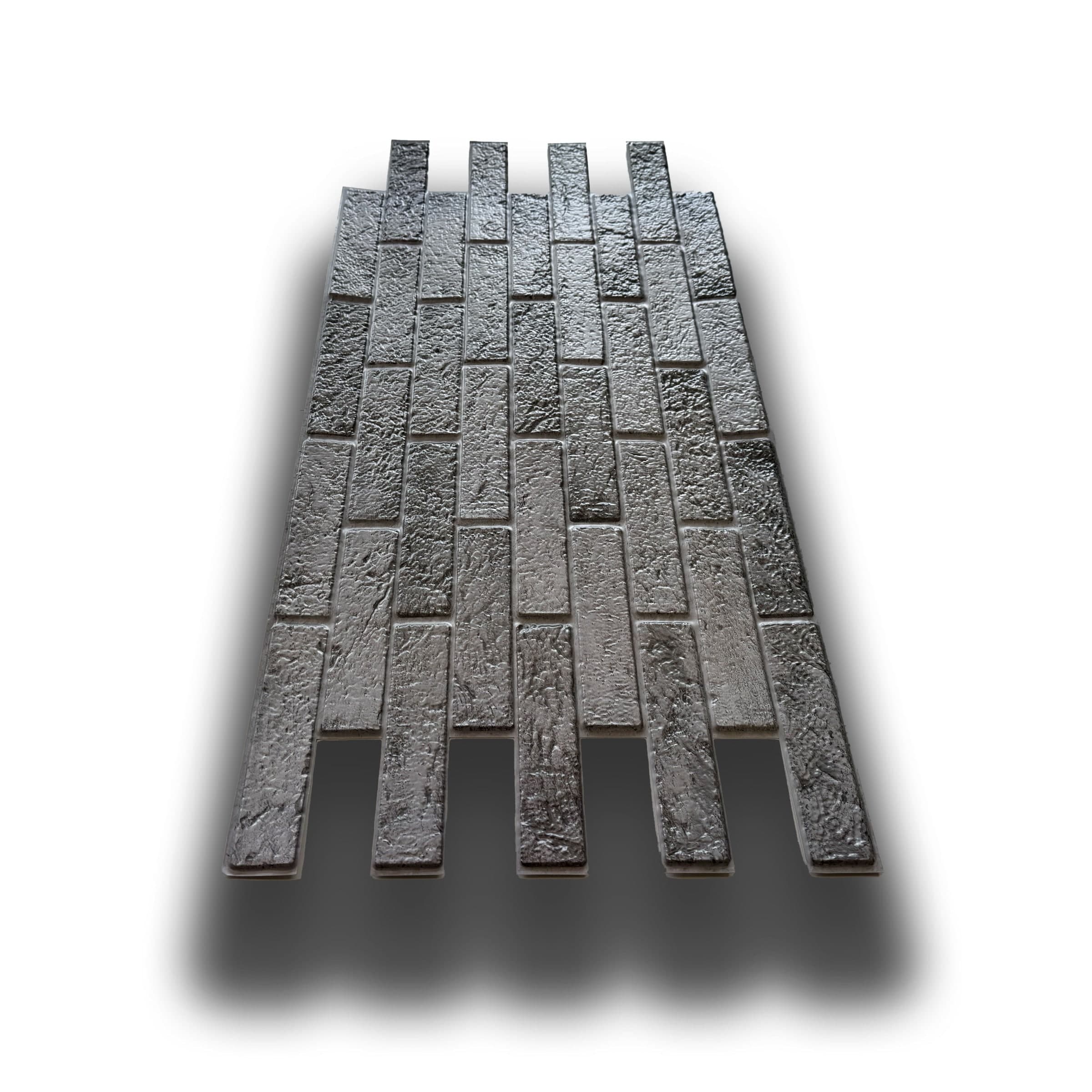 pacchi da 10 o 20 Pannelli 3D Rivestimento a parete in PVC effetto MATTONI GRIGI USURATI 96x48cm Realistici, isolanti - Eternal Parquet
