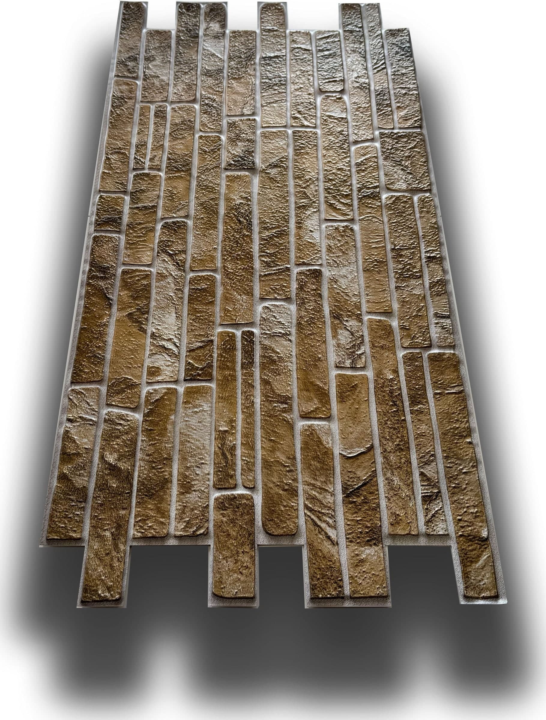 pacchi da 10 o 20 Pannelli 3D Rivestimento a parete in PVC effetto PIETRA SABBIA 96x48cm Realistici, isolanti - Eternal Parquet