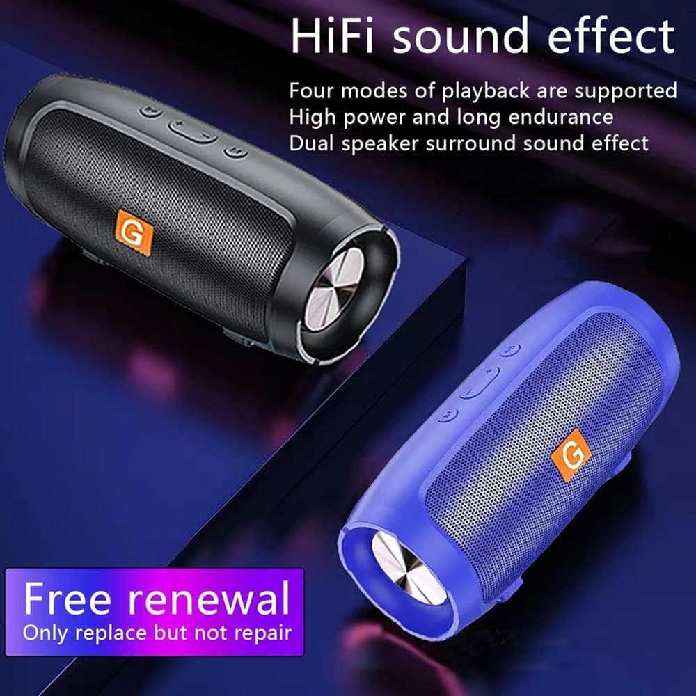 ALTOPARLANTE BLUETOOTH PORTATILE WIRELESS CON CINGHIA RADIO SUONO HIFI A 360° USB - 7