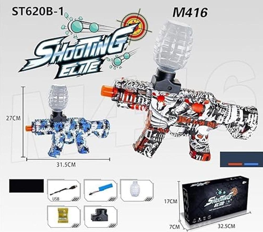 PISTOLA SHOOTING ELITE GUN REG PER BAMBINI GIOCATTOLO TIRO PALLINE MORBIDE DI SCHIUMA - 3