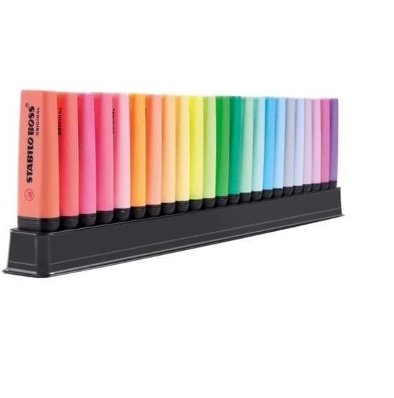 Stabilo, Evidenziatori 50 Years Happy Highlights Boss Original Desk 23 Pz. - 2