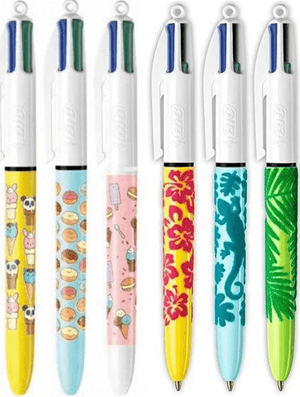 Penne Bic 4 Colori Mix Botanica e Food 12 pz. - 2